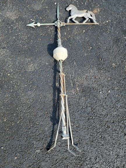 Horse Weather Vane with Lightning Rod image