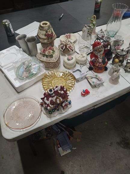 LARGE LOT OF FIGURINES - TRINKETS - AND ETC image