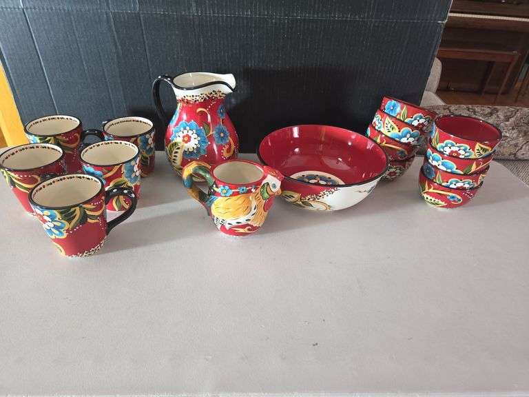 Home Accents Emily Handcrafted Ceramic Serving Set image