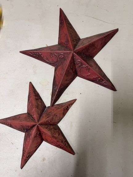 DECORATIVE EMBOSSED METAL STARS image