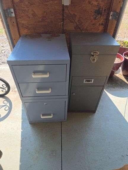 Metal File Cabinet and Storage Box image