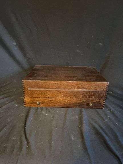 Wooden Silverware Storage Chest image