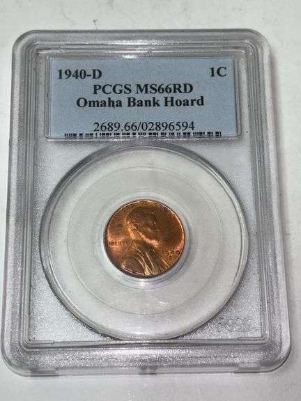 1940-D PCGS MS66RD Omaha Bank Hoard 1C Penny image