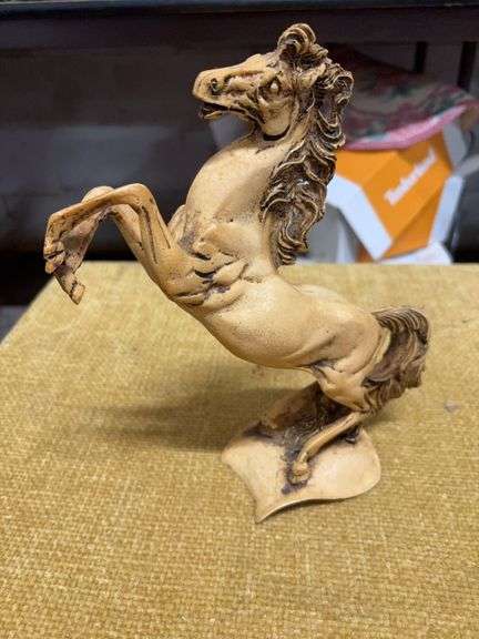 WOODEN HORSE STATUE image