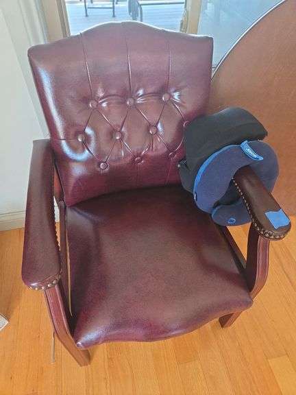 Burgundy Leather Office Chair image
