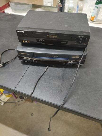 SONY AND PANASONIC VHS PLAYERS image