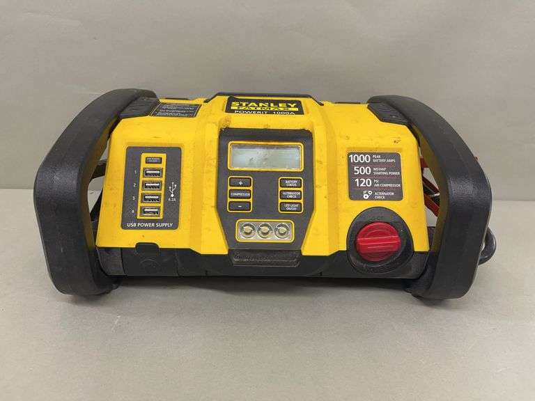 Stanley Fatmax Powerit 1000A Jump Starter with Air Compressor & USB Power image
