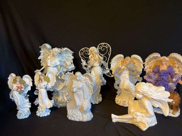 Collection of Angel Figurines, Decorative Angels image