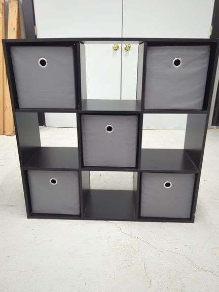 Cube Storage Unit with Fabric Bins image