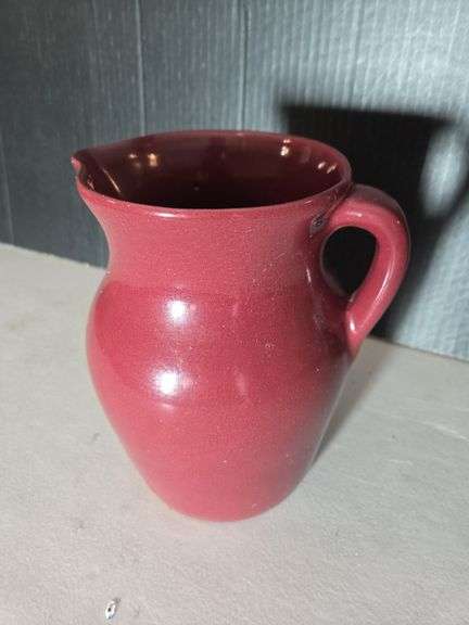 Maroon Ceramic Pitcher with BB Artist Mark image