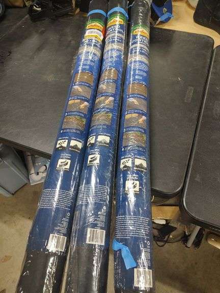 3 ROLLS OF VIGORO WEED CONTROL FABRIC EACH ROLL IS 4 FT X 100 FT image