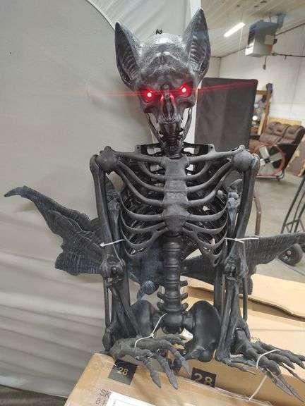 HOME DEPOT - 5 FT POSEABLE LED BAT SKELETON - HALLOWEEN DECORATION image