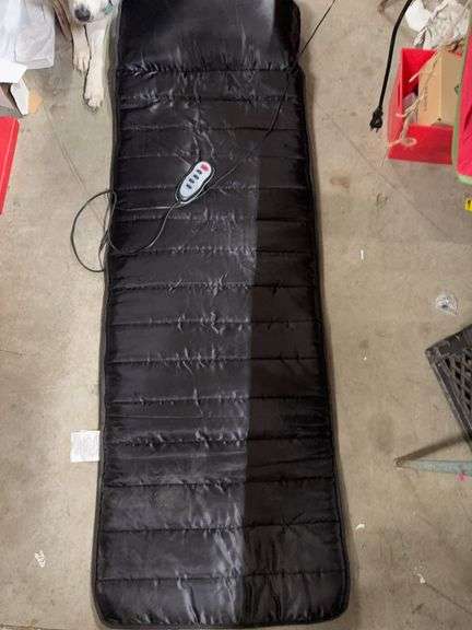 FULL BODY LAY DOWN BODY MASSAGER WITH HEAT.  WORKS. image