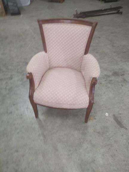 VINTAGE PARLOR CHAIR - 18 INCHES FLOOR TO SEAT image