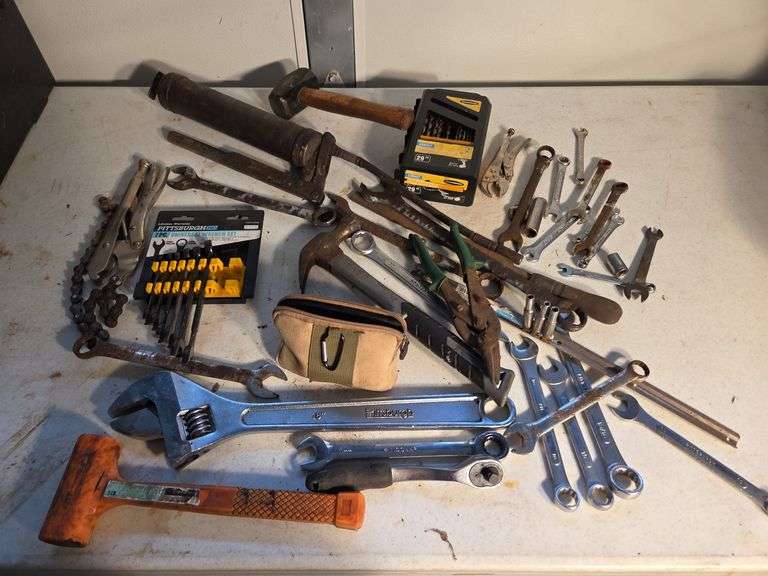 Assorted Hand Tools - Wrenches, Hammers, Pliers, and More image