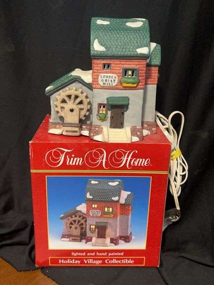 Trim A Home Stoder Grist Mill Holiday Village Collectible image