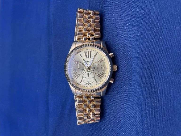 AccuTime Gold Tone Wristwatch image