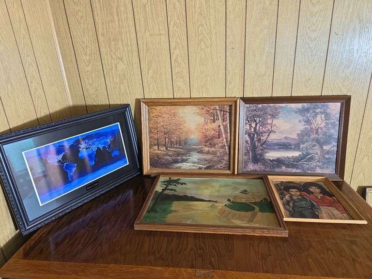 Collection of Five Framed Art Prints image