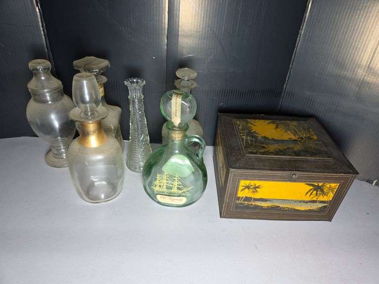 Collectible Decanters and Decorative Tin image
