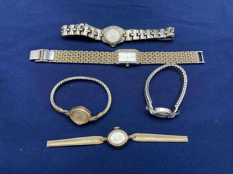 Lot of Five Assorted Women's Wristwatches - Bulova, Wyler, Jaclyn Smith, Major image