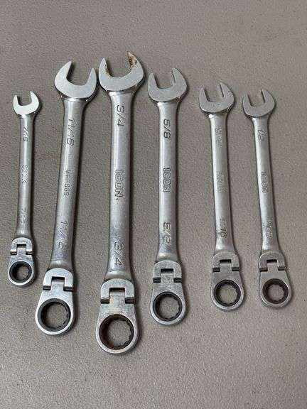 ICON Flex Head Combination Wrench Set, 6-Piece image
