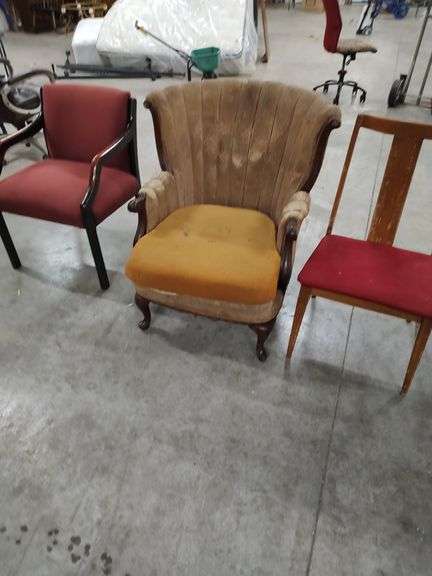 3 CHAIRS ALL HAVE SOME DAMAGE image