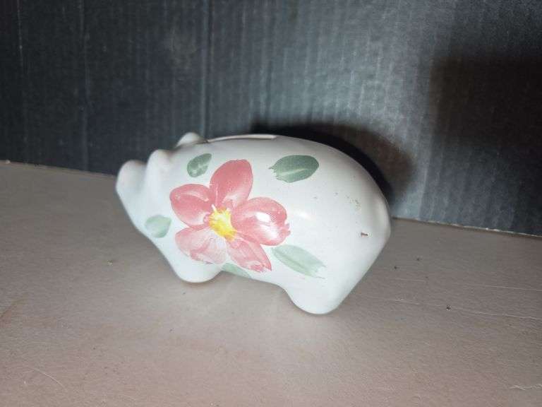 Floral Piggy Bank Coin Holder image
