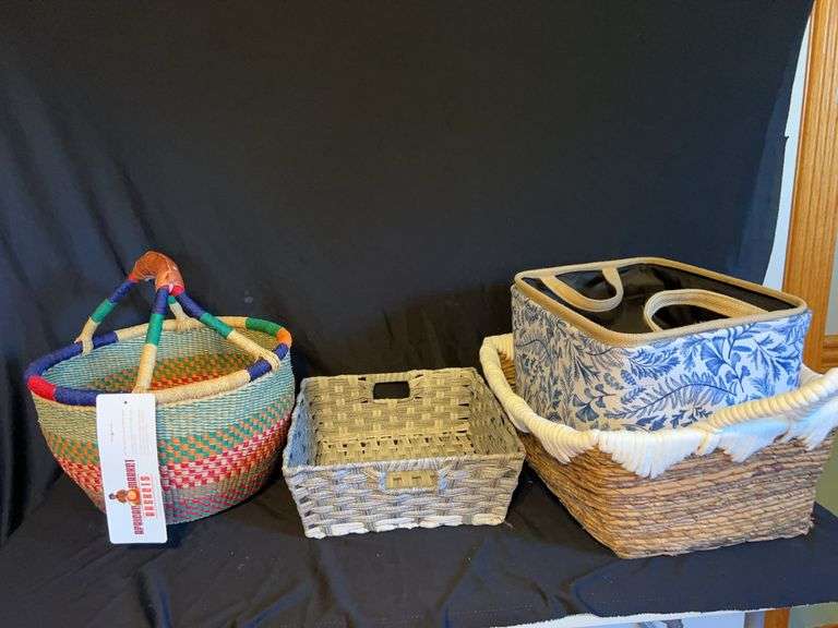 Assorted Decorative Storage Baskets - Set of 4 image