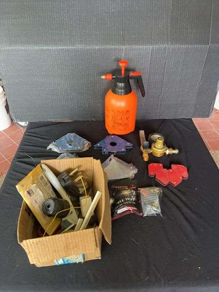 Welding Magnets, Gas Regulator, Orange Spray Bottle & Auto LED Lights image
