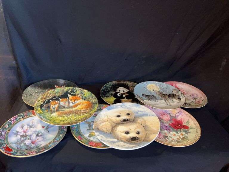 Collectible Decorative Plates - Wildlife and Floral Designs image