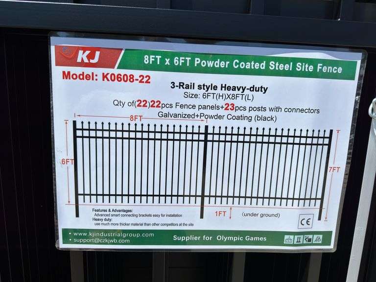 L3- Powder Coated Steel Fence image