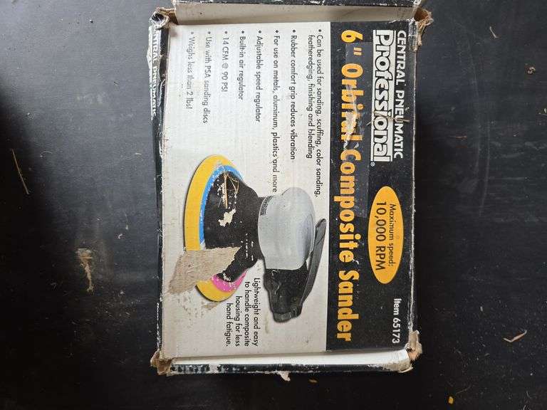 Central Pneumatic Professional 6" Orbital Composite Sander image