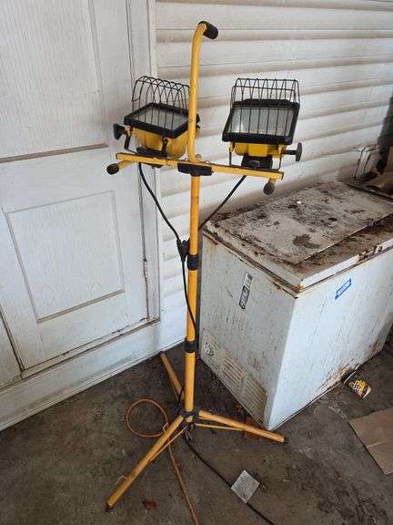 Dual Head Work Light on Adjustable Stand image