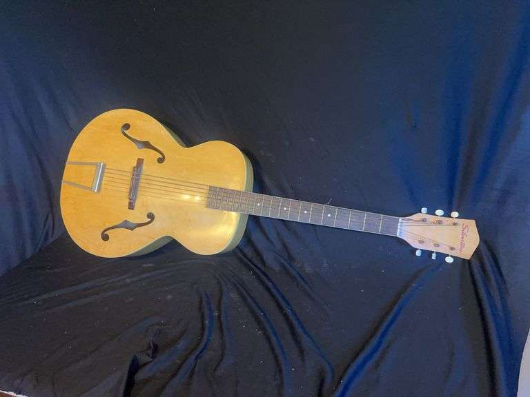 Silvertone Hollow Body Acoustic Guitar image