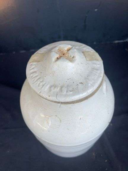 Salt Glazed Stoneware Jar with Lid image
