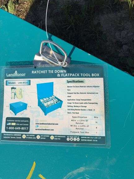 Shed- Ratchet Tie Down& Flatpack Tool Box image