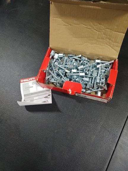 HILTI 100 PIECE - KH-EZ THREADED HEAD CONCRETE ANCHOR BOLTS - 1/4X 1 5/8 image