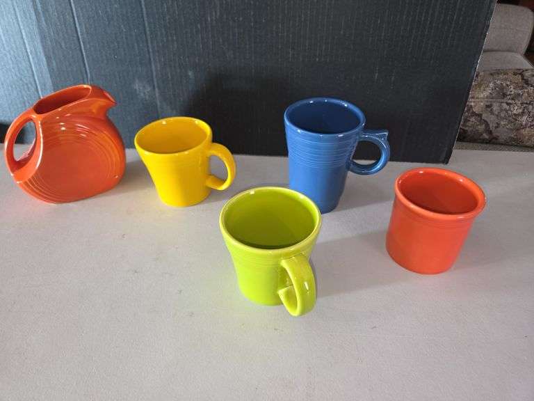 Fiesta Ware Pitcher and Mug Assortment (5 Pieces) image