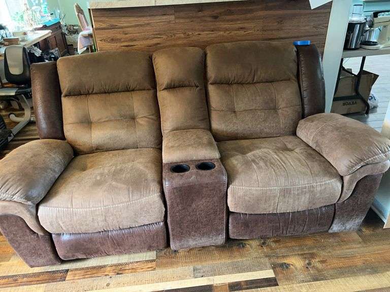 Timberland Two-Seat Recliner Sofa with Center Console image