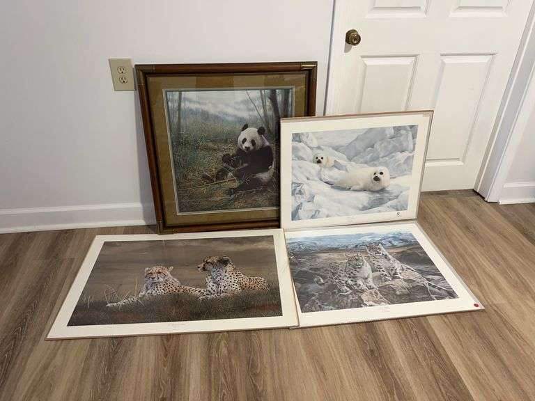 Charles Frace Limited Edition Wildlife Print Collection - Panda, Seals, Cheetahs, Snow Leopards image