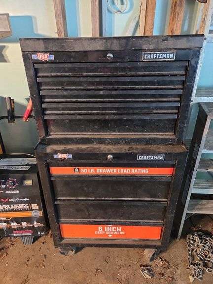 Craftsman 26" Tool Chest and Rolling Tool Cabinet Combo image