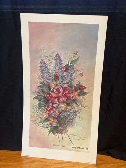 Danny Thrasher Lilacs and Roses Signed Limited Edition Print image