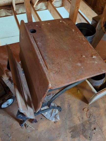 School Desk with Attached Seat image