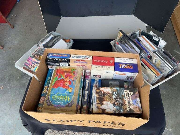 Mixed Media: VHS Tapes, Audio Cassettes and CDs image