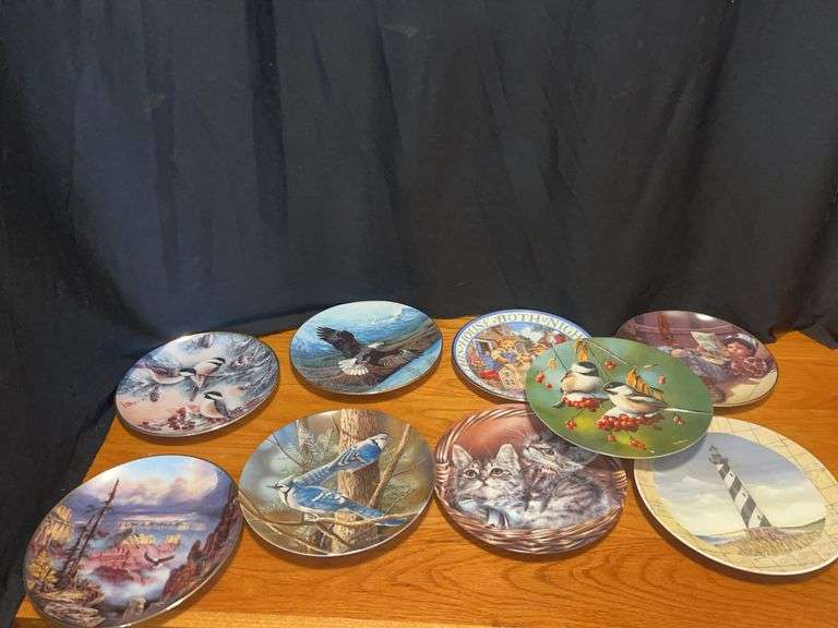Collection of Decorative Plates with Various Designs image