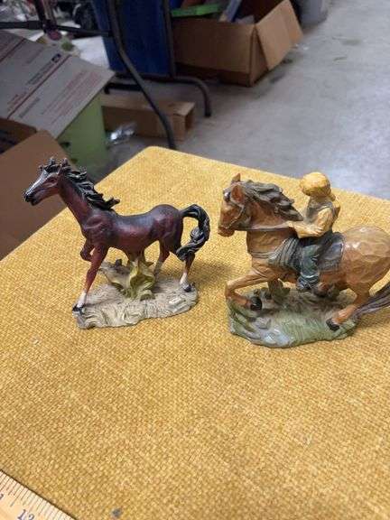 CARSON HOME ACCENT STATUE AND ANOTHER HORSE STATUE image