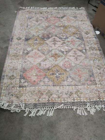 OPAL HOUSE - 5 FT X 7 FT MULTI COLOR AREA RUG image