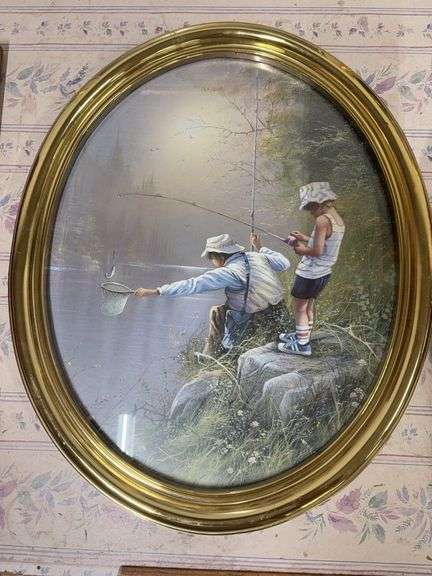 OVAL FISHING PICTURE image