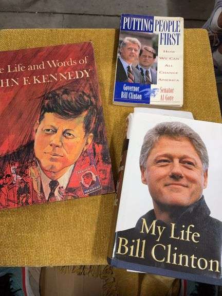 TWO BILL CLINTON AND 1 JFK BOOKS image