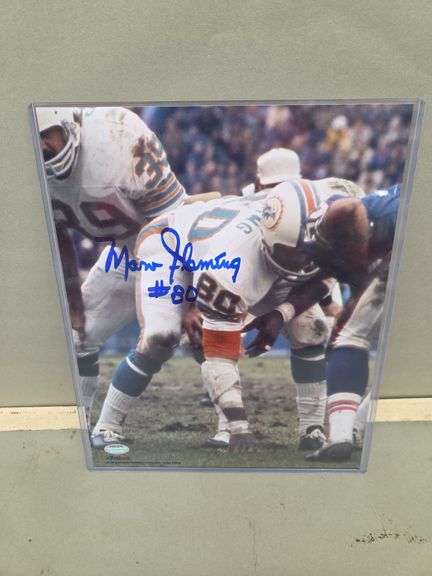 Marv Fleming Autographed Miami Dolphins Photo with COA image
